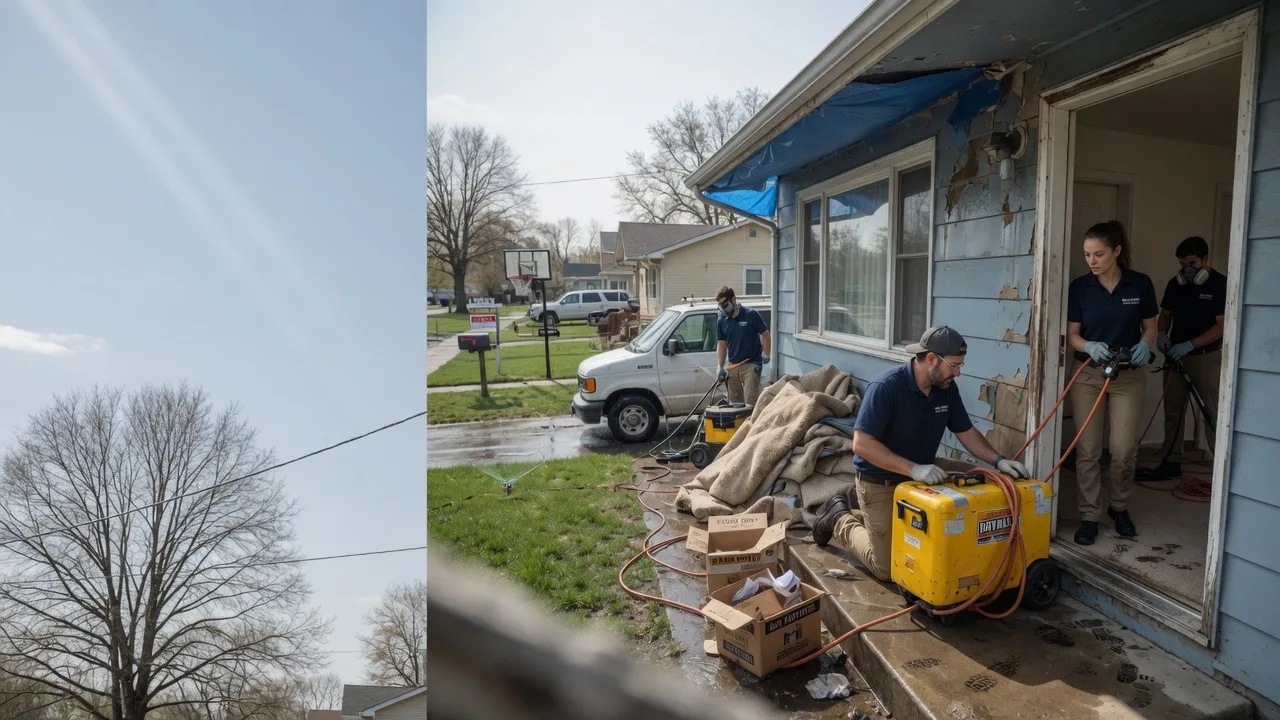 Basement Flood Cleanup in Elbing, KS near me